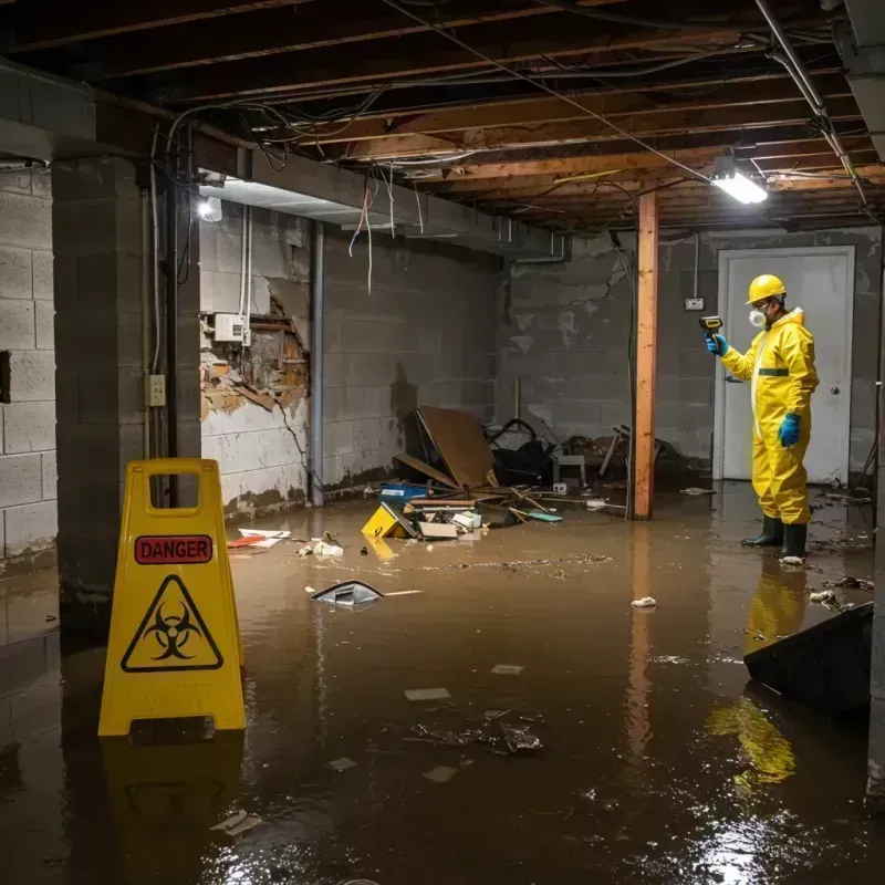 Flooded Basement Electrical Hazard in Glendale, AZ Property